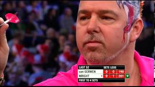 Van Gerwen v Wright  15  Round Two  World Darts Championship 2013 [upl. by O'Gowan850]