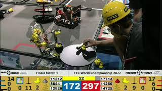 Finals Match 1  FTC World Championship 2022 in Houston  FTC Freight Frenzy [upl. by Cuyler846]