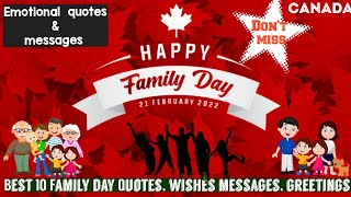 Happy family day Canada 2024Best family day wishesTop greetings quoteswishes for familydayCanada [upl. by Neeluqcaj650]