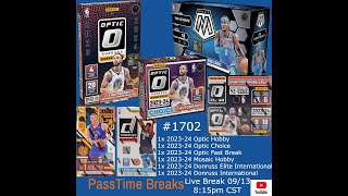 0913  202324 MOSAIC OPTIC CHOICE  6 Box Hobby Mix 1702 LIVE BREAK [upl. by Giffard]