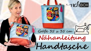 Komplettes SchrittfürSchritt Nähvideo für coole Hand amp Schultertasche [upl. by Stila]