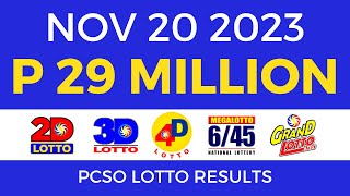 Lotto Result November 20 2023 9pm Complete Details [upl. by Rakso816]