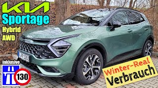 RealVerbrauch Kia Sportage Hybrid AWD 230 PS HEV  Pendler Stadt Land Autobahn WLTP Winter [upl. by Guendolen]