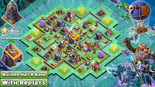 NEW Best Builder Hall 8 BH8 Layout with Proof  Unbeatable Builder Hall 8 Base Design  COC 2018 [upl. by Terris]