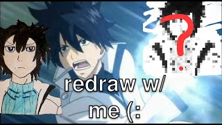 Redraw w me Gray Fullbuster Fairy Tail [upl. by Elspet]