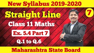 Straight line Ex54 Part 7  Class 11 Maths  Maharashtra Board  Dinesh Sir [upl. by Atnes]