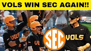 VOLS WIN SEC TOURNEY tennessee BASEBALL TENNESSEE VOLS VOLS VS LSU [upl. by Sirromed]