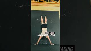 Wall Facing Handstand Hold [upl. by Paloma]