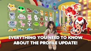 EVERYTHING you need to know about the PROFILE UPDATE  OPENING STICKER PACKS in Adopt me [upl. by Southworth15]