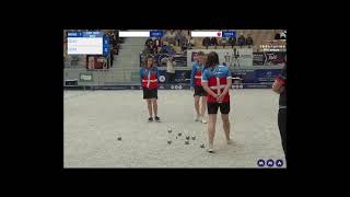 Petanque French Championships Triplet 2024 HTE GARONNE vs HAUTE SAVOIE  Quarterfinals [upl. by Dronski]