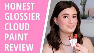 Glossier Cloud Paint Honest Review ☁️ New Shades Spark and Eve [upl. by Alverson]