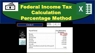 Federal Income Tax FIT  Percent Method  How to calculate FIT using percent method [upl. by Irita]