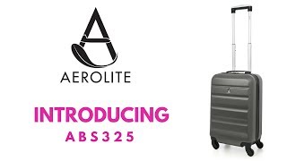 Best Cabin Luggage Case Ever AEROLITE  ABS325 CHARCOAL [upl. by Orelle5]