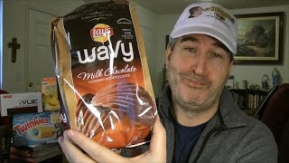 Lays Milk Chocolate Covered Potato Chips REVIEW  Limited Edition [upl. by Hobard]