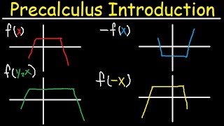 Precalculus Introduction Basic Overview Graphing Parent Functions Transformations Domain amp Range [upl. by Adriane]