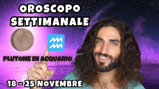 OROSCOPO DELLA SETTIMANA DAL 18 AL 25 NOVEMBRE [upl. by Iolande]