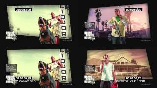 GTA5 loading time HDD vs SSD PS3 BD [upl. by Eeraj886]