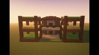 Chill Minecraft Farm House Timelapse [upl. by Simmonds]