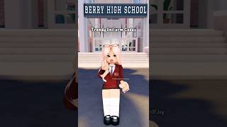 TRENDY SCHOOL UNIFORM CODES berryavenue shorts berryavenuecodes berryavenuecodesclothes [upl. by Tedric]