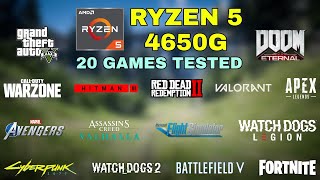 Ryzen 5 Pro 4650G Vega 7 Gaming Test  2021 [upl. by Enawyd212]