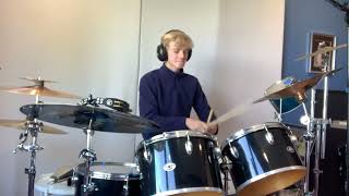 Paul Simon  Graceland Drum Cover by 14 year old [upl. by Earaj]