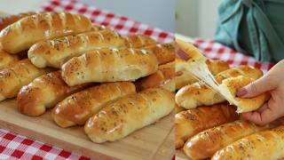 PÃO FOFINHO COM RECHEIO DE QUEIJO  FÁCIL E SUPER GOSTOSO  RENDE BASTANTE  Dika da Naka [upl. by Siramaj]