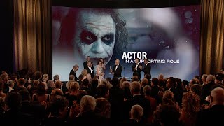 Heath Ledger Wins Best Supporting Actor for the Joker in The Dark Knight  81st Oscars 2009 [upl. by Henriques]