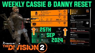 The Division 2 quotWEEKLY CASSIE MENDOZA amp DANNY WEAVER RESETLEVEL 40quot September 25th 2024 [upl. by Akkeber126]