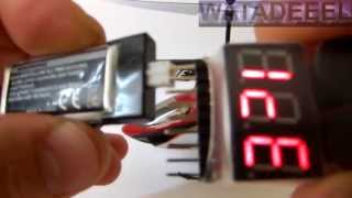 18s LiPo Voltage Tester Alarm DEMO [upl. by Chil]