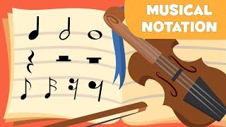 Musical Notation  Educational Videos about Music for kids [upl. by Dranik960]