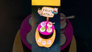 DIY Homemade Fruit Stall 🤓🌈 Best out of waste  Diy crafts 💖 shorts craft diy [upl. by Neumann136]