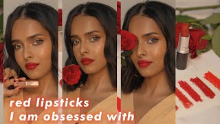 Red lipsticks I am obsessed with  8 universal shades [upl. by Tigges598]