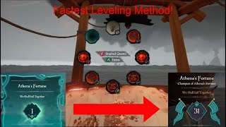 Multiple Quests at Once  Fastest Athena Leveling Method  Sea of Thieves [upl. by Sacul103]