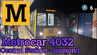 Tyne and Wear Metro Metrocar 4032 Central Station  Jesmond [upl. by Animor]