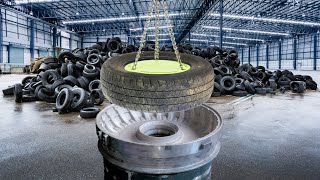 How Worn Tire is Retreaded  Amazing Process of Tire Reparing [upl. by Bayless]