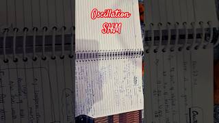 Mr sir handwritten notes oscillation shm physics pw mrsir alakhpandey yakeen [upl. by Dusty]