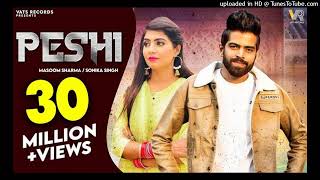 Peshi Official Video Masoom Sharma  Manisha Sharma  Sonika Singh  New Haryanvi Songs 2022 [upl. by Ayrolg733]