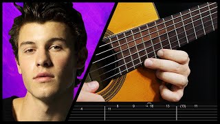 STITCHES Shawn Mendes Guitar Tabs  Cover  Tutorial [upl. by Alleusnoc697]