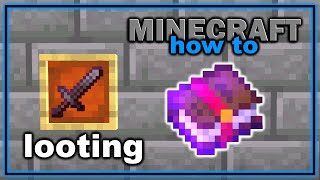 How to Get and Use Looting Enchantment in Minecraft  Easy Minecraft Tutorial [upl. by Narcis211]