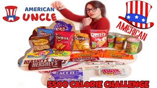 5500 CALORIE CHALLENGE GIRL VS FOOD 👊🏼❤️SNACK AMERICANI 🇺🇸🍟 CHEAT MEAL  CE LA FARÒ ⁉️GA [upl. by Emilie]