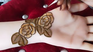 Simple Eid Mehndi Design  Floral Mehndi  Front Hand MehndiEasy Mehndi Design  Mehndi Designs [upl. by Nissensohn]