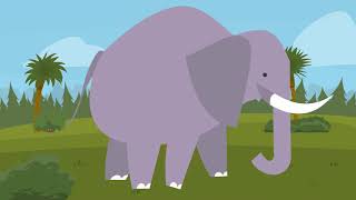 Hey Dee Ho The Elephant  Childrens Nursery Rhyme  hey dee ho [upl. by Franzen527]