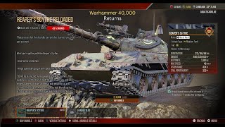 Reapers Scythe Warhammer 40 000 Returns to World of Tanks Modern Armor [upl. by Nosraep757]