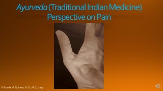 Ayurveda Traditional Indian Medicine Perspective on Pain [upl. by Nayd454]