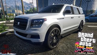 Dundreary Landstalker XL  Lincoln Navigator Customization Build amp Review  GTA 5 Online Summer DLC [upl. by Enttirb]