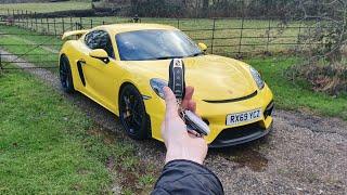 2020 Porsche 718 Cayman GT4 InDepth Exterior and Interior Tour  Exhaust [upl. by Ellehcal]