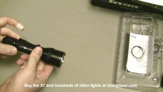 4Sevens Maelstrom X7 XML Tactical Flashlight Review [upl. by Norraf]