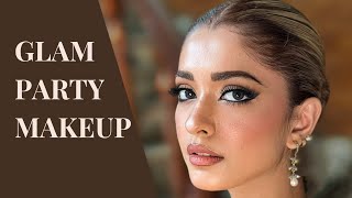 Glam Party Makeup Tutorial with Product details [upl. by Felicidad593]