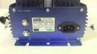 Lumatek 1000W 120240V HPSMH Dimmable EBallast [upl. by Baptista]