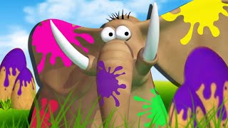 Gazoon  Colorful Elephant  Jungle Book Diaries  Funny Animal Cartoon For Kids [upl. by Assadah]